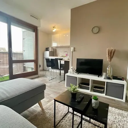 Grand Studio Centre-ville Gare Parking 2pers Troyes